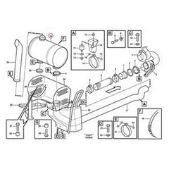 Muffler Silencer 15015148 for Volvo Dump Truck A35D A35F A40D A40E A40F Scraper Hauler T450D - Buymachineryparts