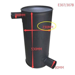 Muffler Silencer 162-6174 for Caterpillar CAT Excavator 307B E307 Engine 4M40