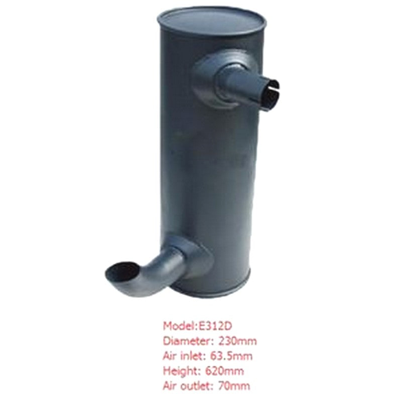 Muffler Silencer for Caterpillar CAT Excavator E312D