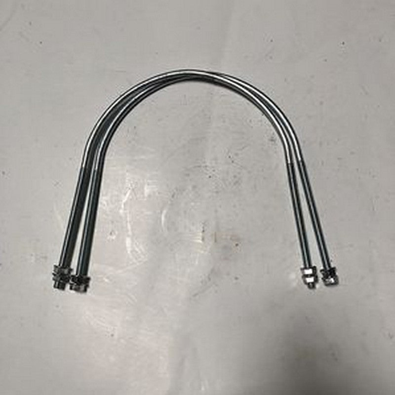 2Pcs Muffler Silencer U-Bolt VOE14528385 for Volvo EC240B EC290B EC300D EC330B EC360C EC460C