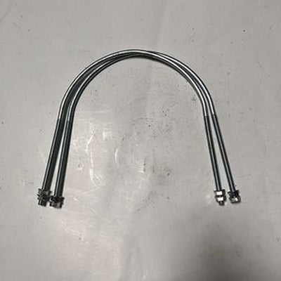 2Pcs Muffler Silencer U-Bolt VOE14528385 for Volvo EC240B EC290B EC300D EC330B EC360C EC460C