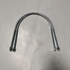 2Pcs Muffler Silencer U-Bolt VOE14528385 for Volvo EC240B EC290B EC300D EC330B EC360C EC460C