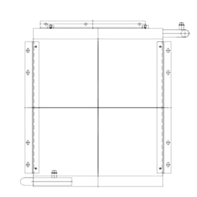 Oil Cooler 11N1-42120 for Hyundai Excavator R80-7