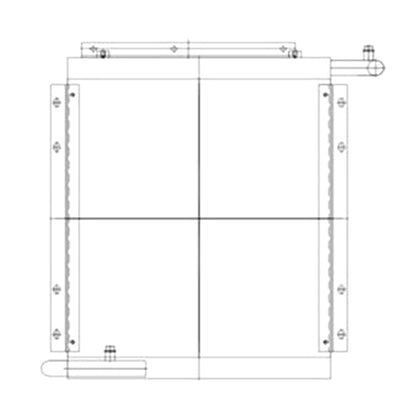 Oil Cooler 11N1-42120 for Hyundai Excavator R80-7
