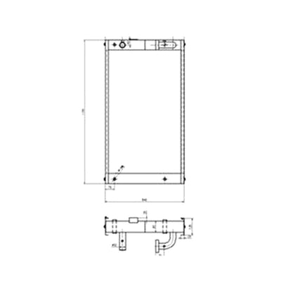 Oil Cooler 11N8-43204 for Hyundai Excavator R290LC-7 R250LC-7A R290LC-7A