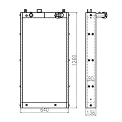 Oil Cooler 11N8-46152 11N8-46250 for Hyundai Excavator R300LC-7 R320LC-7 R320LC-7A