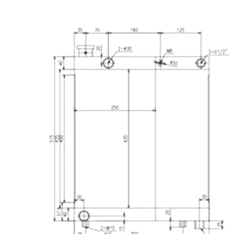 Oil Cooler 17408138 for Volvo Excavator DD25 L220F