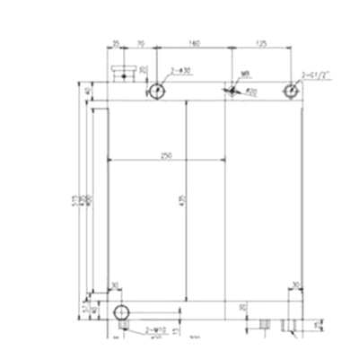 Oil Cooler 17408138 for Volvo Excavator DD25 L220F
