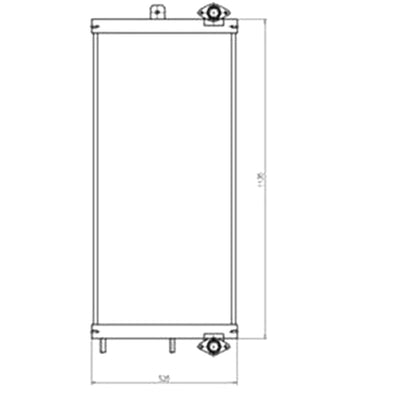Oil Cooler 208-03-76110 for Komatsu PC450-8 PC400-8