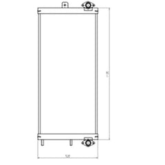 Oil Cooler 208-03-76110 for Komatsu PC450-8 PC400-8
