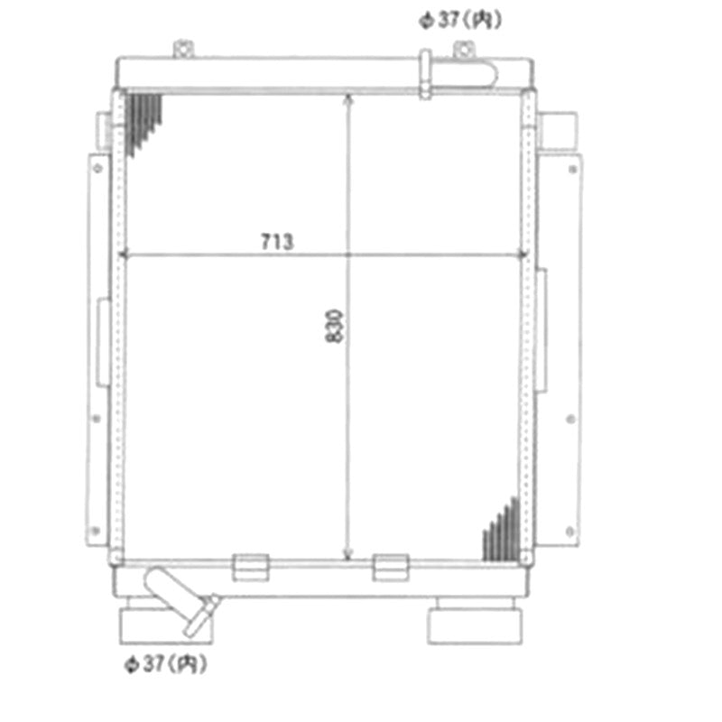 Oil Cooler 22U-03-11121 for Komatsu PC228UU-1-TN PC228UU-1 PC228UU-1-MO Excavator
