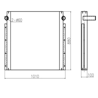 Oil Cooler 2653570 for Caterpillar CAT E330C Excavator