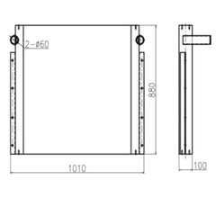 Oil Cooler 2653570 for Caterpillar CAT E330C Excavator