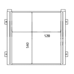 Oil Cooler 31S7-01000 for Hyundai Excavator HSL850-7A