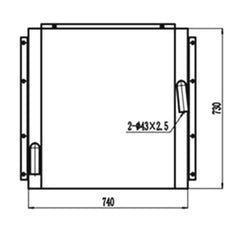 Oil Cooler 4204918 for Hitachi EX200-1 Excavator