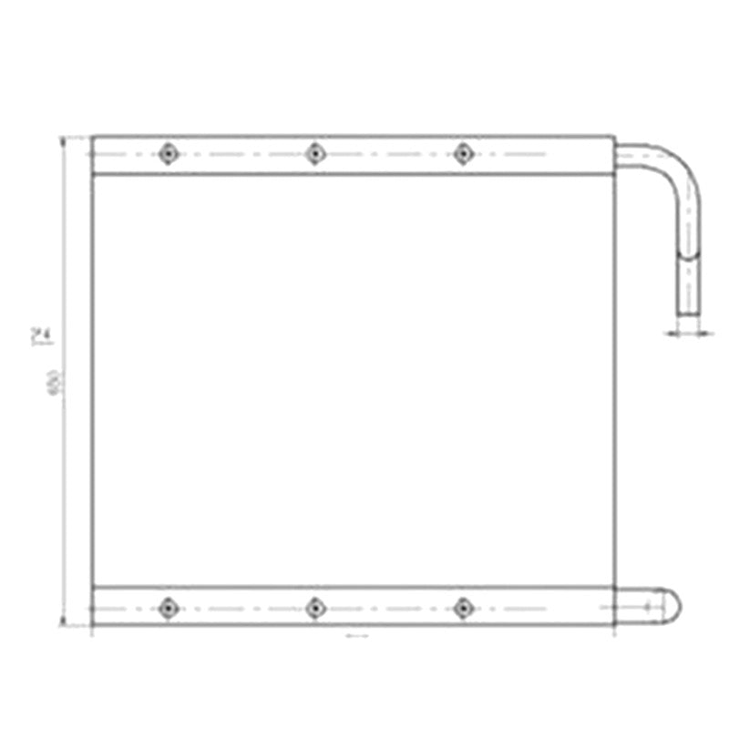 Oil Cooler 4414768 for Hitachi EX135USR Excavator