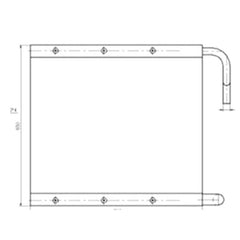 Oil Cooler 4414768 for Hitachi EX135USR Excavator