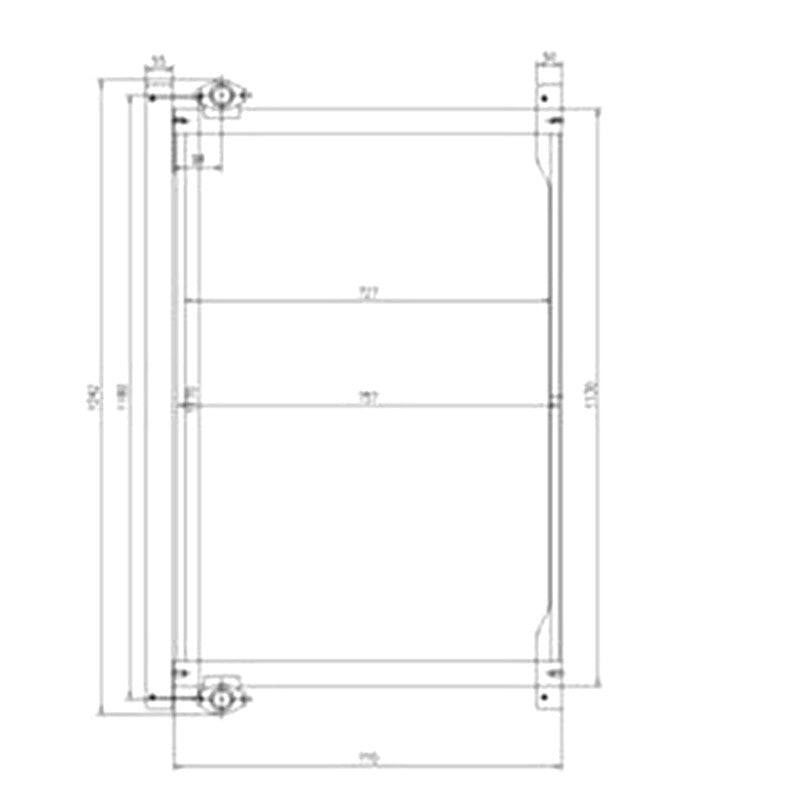 Oil Cooler 4682425 for Hitachi Excavator EX1200-6