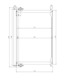 Oil Cooler 4682425 for Hitachi Excavator EX1200-6