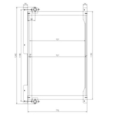 Oil Cooler 4682426 for Hitachi EX1200-6 Excavator