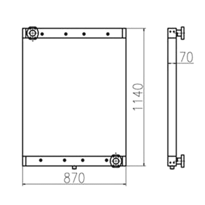 Oil Cooler for Doosan Excavator DX300LL