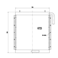 Oil Cooler for Kato Excavator HD1023R