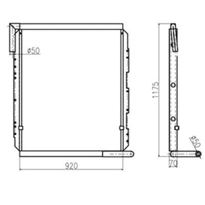Oil Cooler LB05P00012S002 for Kobelco SK290-6E Excavator