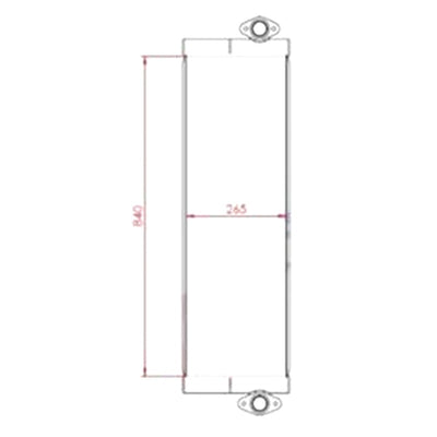 Oil Cooler RYU4HA00C00008219 for Hitachi Excavator ZW310