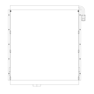 Oil Cooler TB00731/02 for Hitachi Excavator EX600