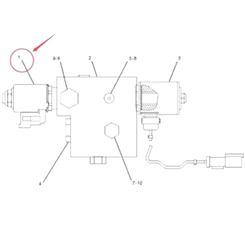 Original Solenoid Valve 207-6809 for Caterpillar CAT 3116 3126 3406 3508B Engine Wheel Loader 938F 938G 938G II 950G 980G