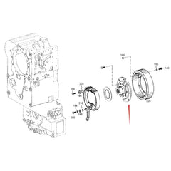 Parking Brake Flange 4644309808 for ZF Transmission Gearbox 4WG180 4WG200 SDLG Wheel Loader LG958L