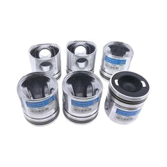 6 Pcs Piston 3948465 for Cummins 6BT ISB QSB 5.9L