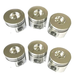 6 Pcs Piston 65.02501-0601B for Doosan DE12TIS Engine