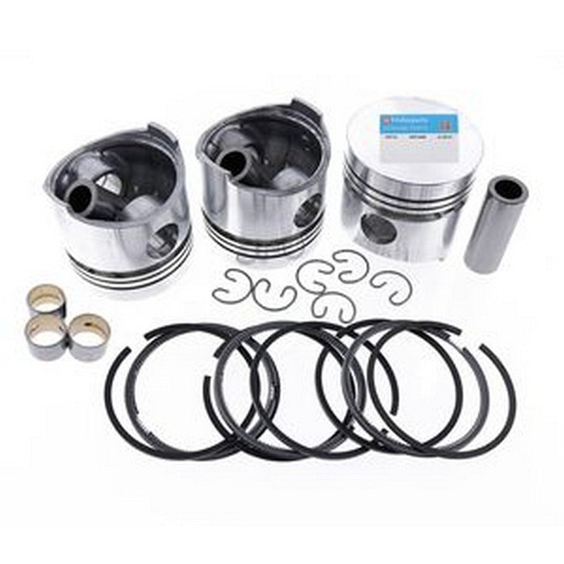 Piston Kit With Ring Set for Kubota D1305 Engine R1-261 Tractor Excavator Loader