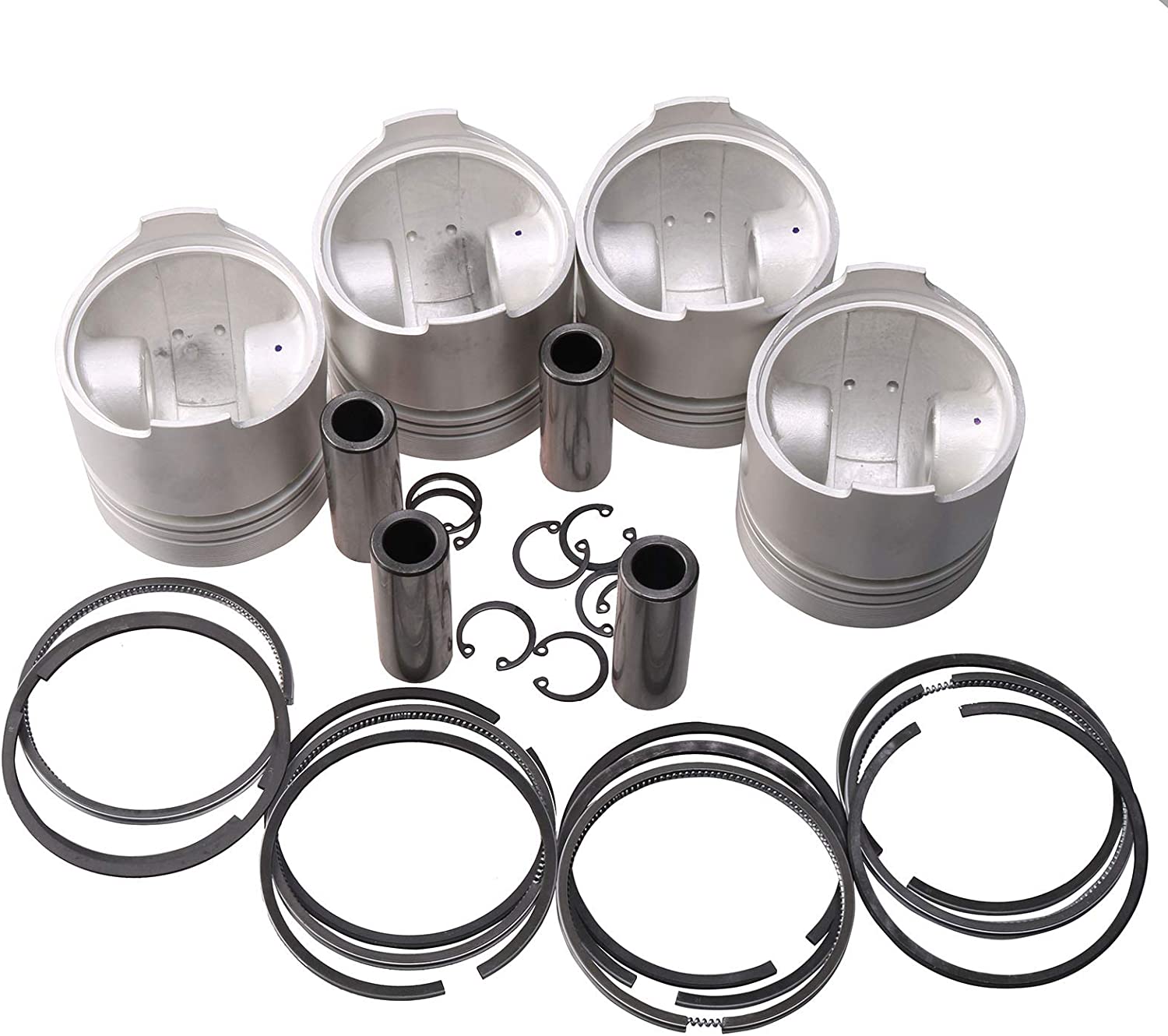 Piston & Piston Ring Set STD 76mm for Kubota V1512 Engine