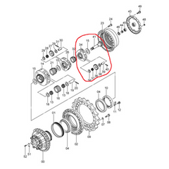 Planet Carrier Assembly 1022196 Sun Gear Shaft 2048000 for Hitachi Excavator ZX270 ZX270-3 ZX280 ZX280LC ZX280-5G