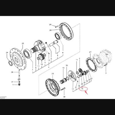 Planet Carrier SA7118-38400 for Volvo EC290B EC290C FC3329C EC290 EC290B