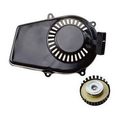 Pull Start Black Recoil Starter for Yamaha 2-Stroke ET650 ET950 Lawn Mower Motor Engine Generator