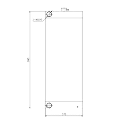 Radiator 332/J5520 for JCB JS190-T3