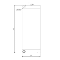 Radiator 332/J5520 for JCB JS190-T3