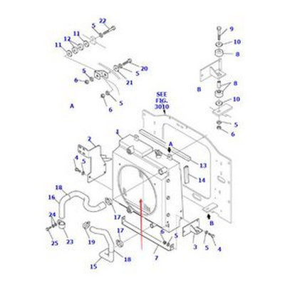 Radiator 37C-03-11500 for Komatsu Loader SK1026-5 SK1020-5 CK35-1 CK30-1 SK1020-5N SK1026-5N - Buymachineryparts