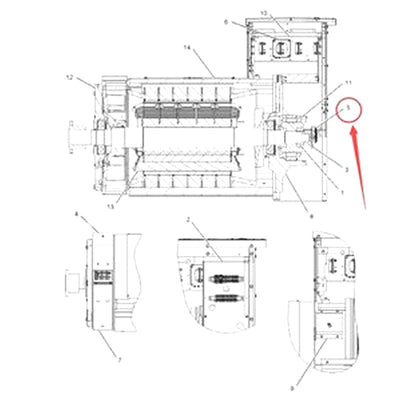 Rectifier 298-3817 for Caterpillar CAT 3508 3508B 3512 3512B 3512C 3512E 3516E