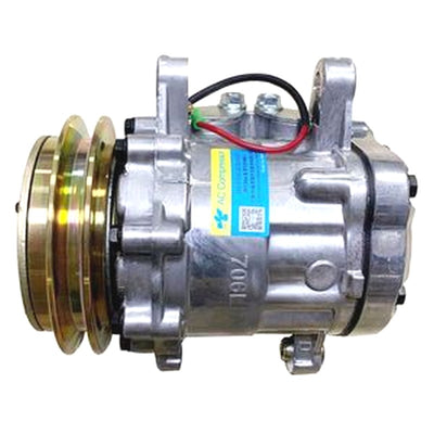 Sanden SD7B10 A/C Compressor 4615804 for Hitachi ZX27U-3 ZX29U-3 ZX30U-3 ZX33U-3 ZX35U-3 ZX38U-3 ZX40U-3 ZX48U-3 ZX50U-3 John Deere 35G 35D 27D 50D 50G Excavator