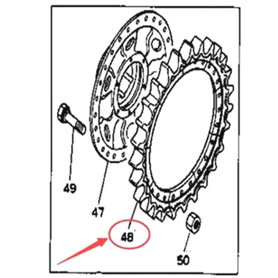 Segment Teeth 131-27-42220 for Komatsu D40A-1 D40AF-1 D40PF-1 D40PL-1 D45A-1 D45P-1 D45S-1 D50A-16 D50P-16 D50S-15 D53A-16 D53P-16 D53S-16