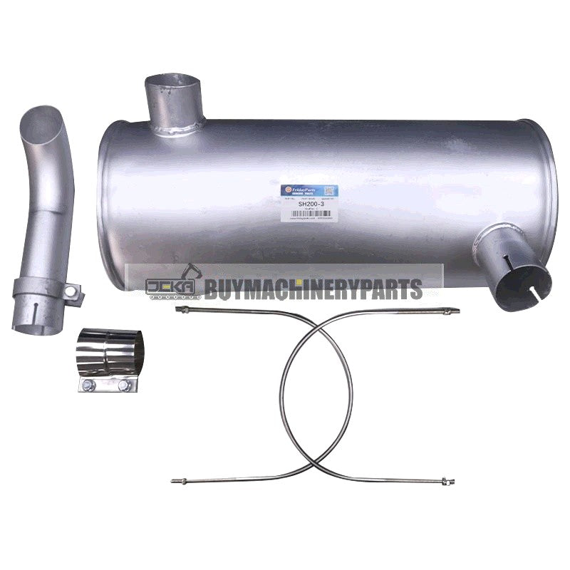 For Sumitomo Excavator SH200-3 Engine Isuzu 6BG1 Muffler