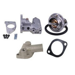 Thermostat Kit & Housing & Water Outlet Pipe 8943255131 8943656742 8970186640 8971397120 for Isuzu Engine 3LD1 4JB1 Hitachi Loader DX40-C DX45-C