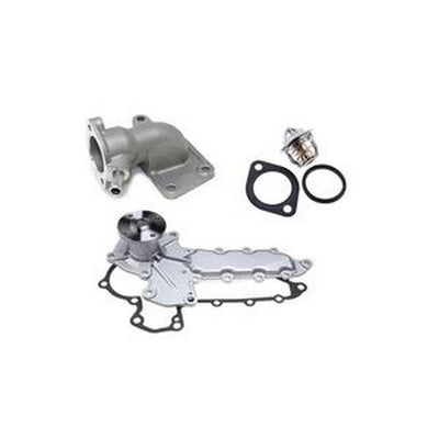 Thermostat With Gasket & Housing & Water Pump 6684225 6653948 6674167 for Kubota D1703 Bobcat S150 S175 S160 S185 753 7753 763 773