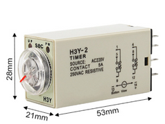 Timer Relay H3Y-2 AC220V DC24V - Buymachineryparts