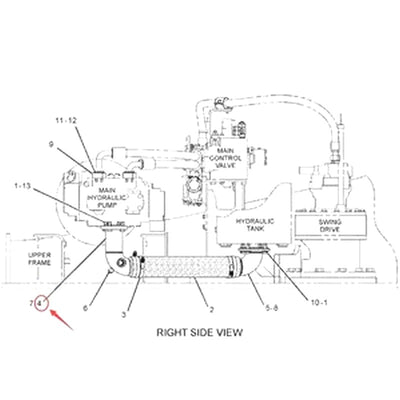 Tube 245-5285 for Caterpillar CAT 320D Excavator C6.4 3066 Engine