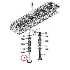 Valve 8973886433 for Isuzu Engine 6UZ1 John Deere Excavator 470GLC - Buymachineryparts